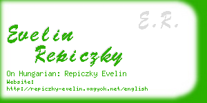 evelin repiczky business card